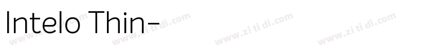 Intelo Thin字体转换